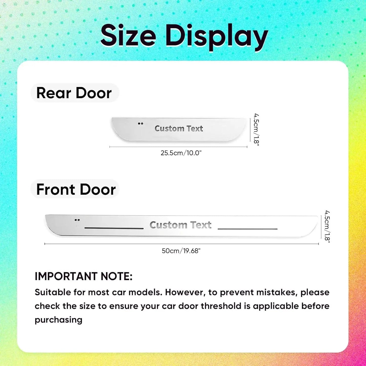 LED Door Sill Welcome Light Strip – RGB Streamer, USB Rechargeable, IP67 | Universal Car Fit - Veltrixa Auto