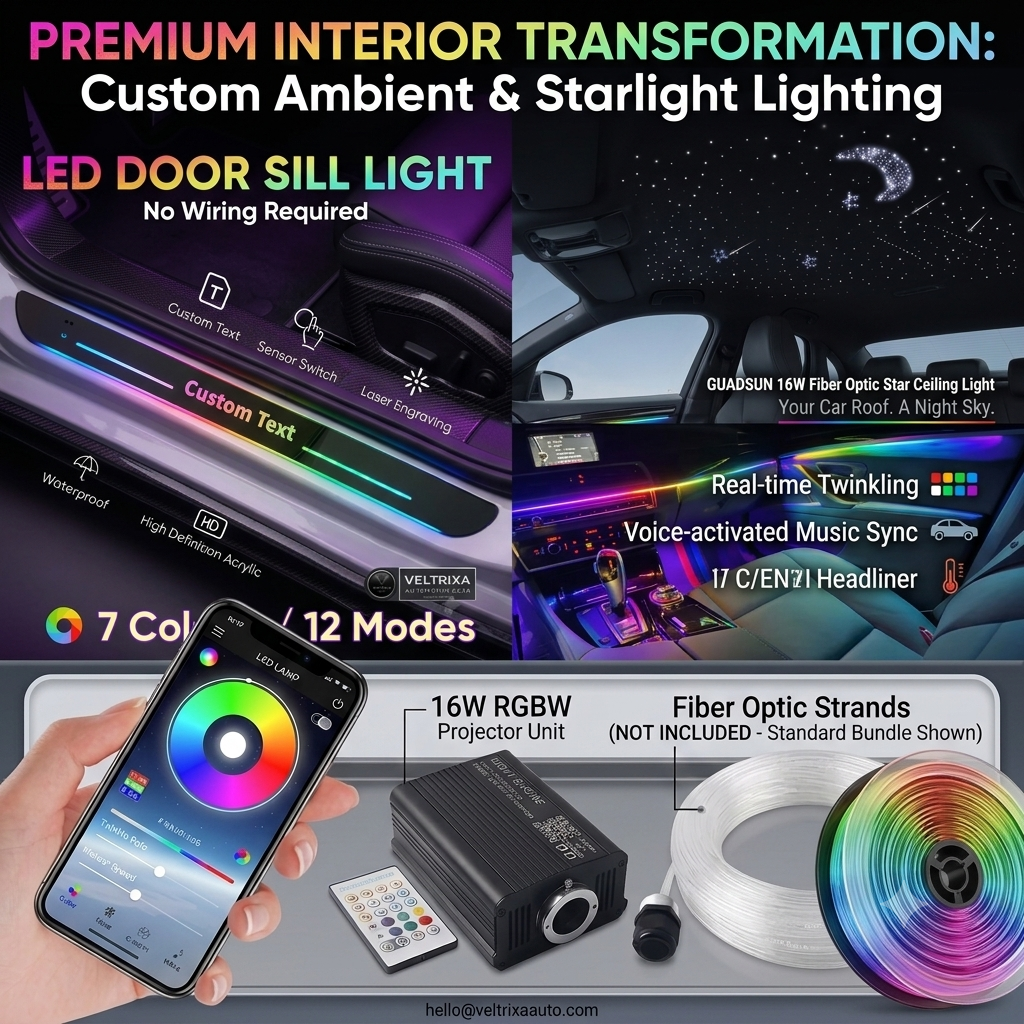 Car Interior Lighting — Ambient, Starlight & Welcome Lights AU - Veltrixa Auto