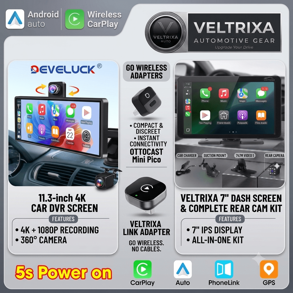 CarPlay & Smart Screens — Wireless Upgrades for Any Car - Veltrixa Auto