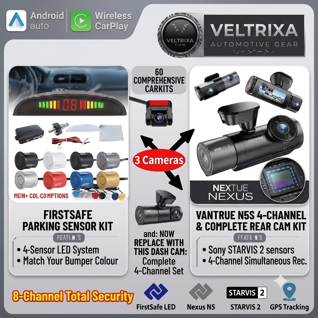 Dash Cams & Parking Sensors — Drive & Park With Confidence - Veltrixa Auto