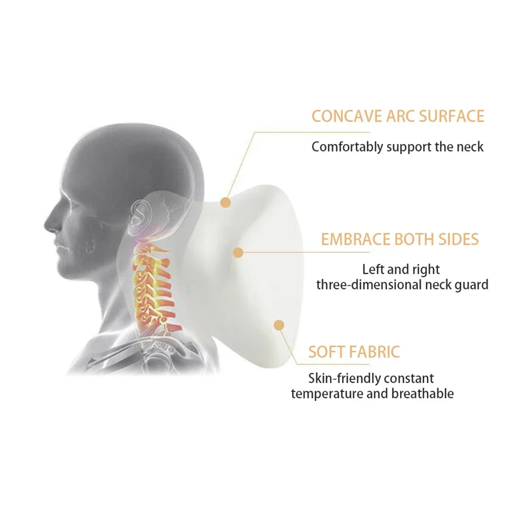 Veltrixa™ 3-Point Memory Foam Neck & Lumbar Support Set – Adjustable, Breathable | Universal Fit