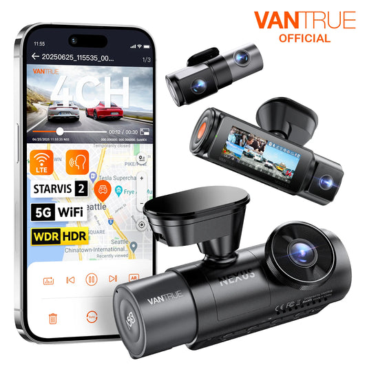 Vantrue N5S 4-Channel DashCam |  360° Night Vision | Veltrixa Auto