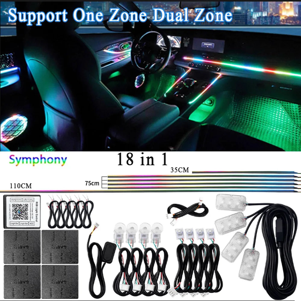 KALADA RGB Ambient Light Kit – 213 Colors | 6-in-1 to 18-in-1
