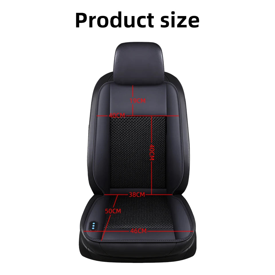 Veltrixa™ 3-in-1 Cooling & Heating Car Seat Cushion – 10-Fan Ventilation, Massage | 12V Universal