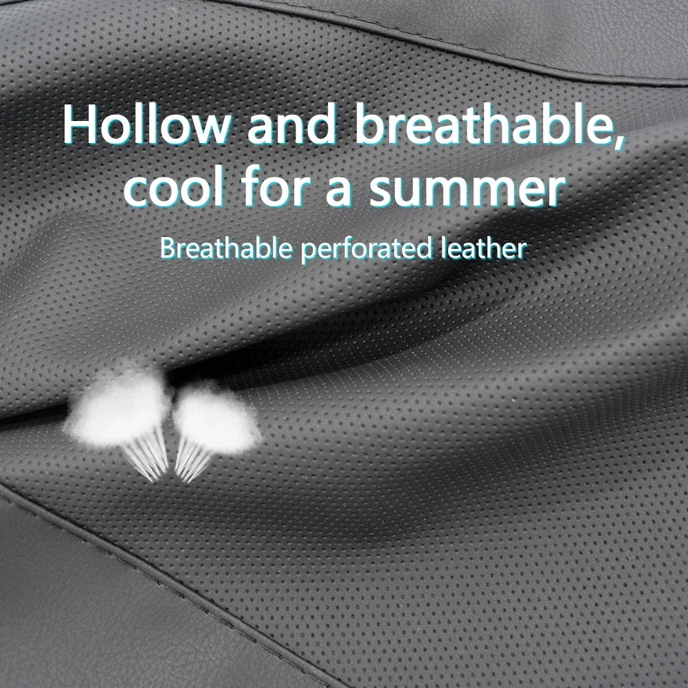 Veltrixa™ 3-Point Memory Foam Neck & Lumbar Support Set – Adjustable, Breathable | Universal Fit