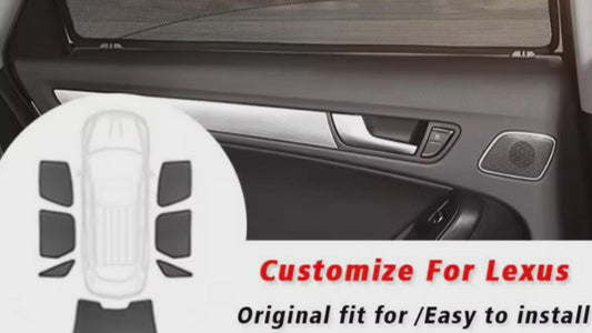 Veltrixa™ Custom Magnetic Sunshades for Lexus (Precision-Fit Mesh)
