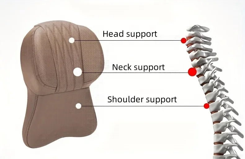Car Lumbar Back Support Headrest Neck Pillow Memory Foam Lumbar Pillow Universal Soft Neck Pillows Cushion Car Supplies - Veltrixa Auto