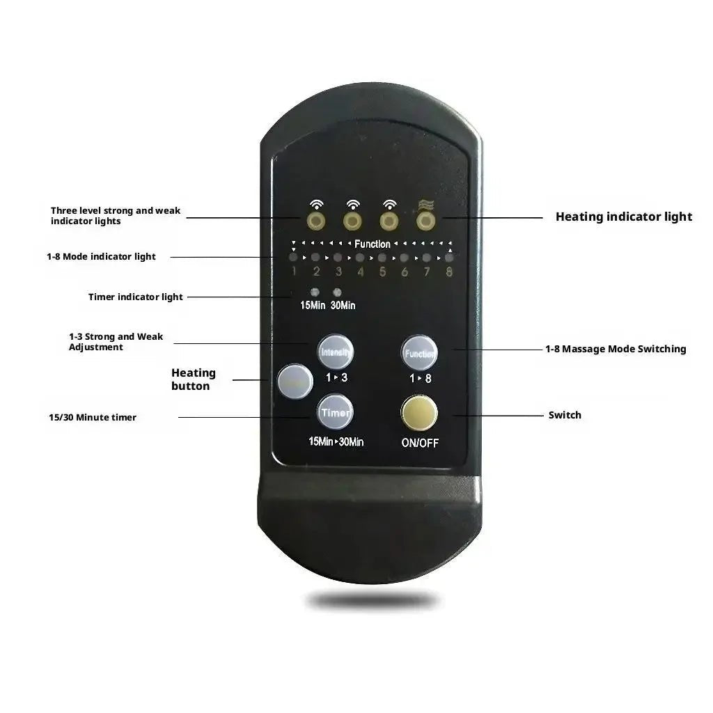 eltrixa™ Elite Thermal Pulse Massage System – Professional 7 - Motor Lumbar & Full - Back Recovery Cushion (Home & Auto) - Veltrixa Auto