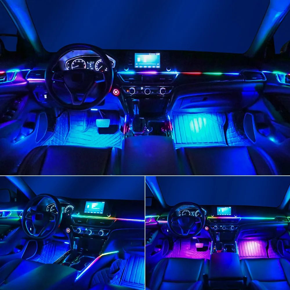 KALADA RGB Acrylic Ambient Light Kit – 213 Symphony Colors, App Control | 6-in-1 to 18-in-1 - Veltrixa Auto