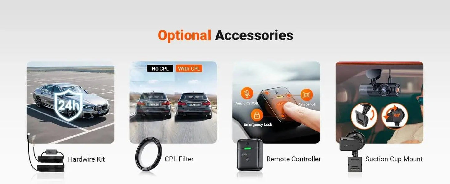 Vantrue N5S 4 - Channel DashCam | 360° Night Vision | Veltrixa Auto - Veltrixa Auto