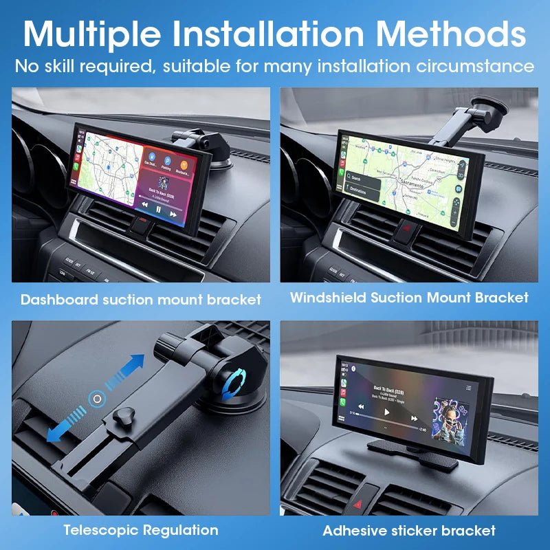 Veltrixa™ 11.3" Wireless CarPlay & Android Auto Screen with 4K Dashcam – Plug-In Dashboard Display | Universal Car Fit - Veltrixa Auto
