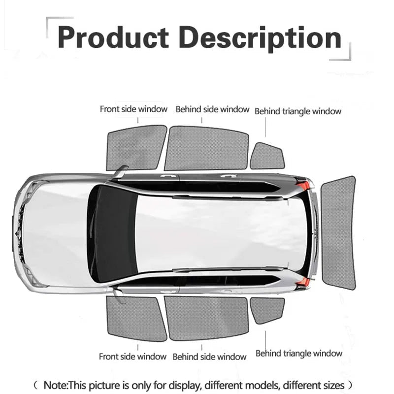 Veltrixa™ Custom Magnetic Sunshades for Lexus (Precision - Fit Mesh) - Veltrixa Auto